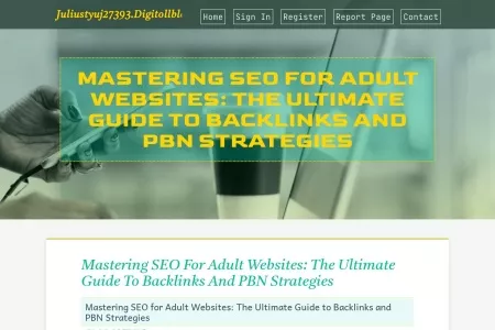 Screenshot of Mastering SEO for Adult Websites: The Ultimate Guide to Backlinks and PBN Strategies