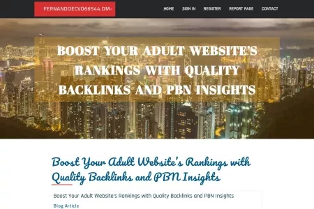 Screenshot of Boost Your Adult Website’s Rankings with Quality Backlinks and PBN Insights