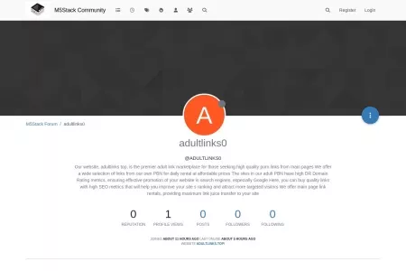 Screenshot of adultlinks0 | M5Stack Community