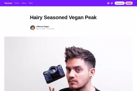 Screenshot of Hairy Seasoned Vegan Peak