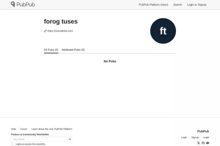 Screenshot of forog tuses · PubPub