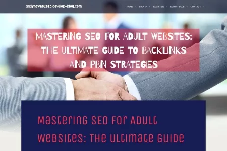 Screenshot of Mastering SEO for Adult Websites: The Ultimate Guide to Backlinks and PBN Strategies