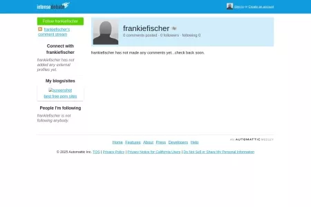 Screenshot of IntenseDebate - frankiefischer