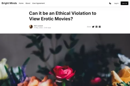 Screenshot of Can it be an Ethical Violation to View Erotic Movies?