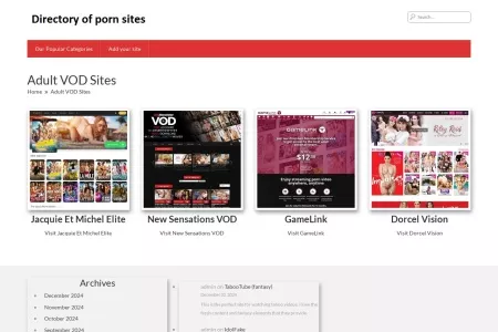 Screenshot of Adult VOD Sites – The Best Porn Sites List