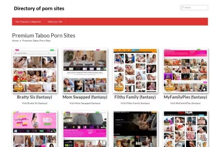 Screenshot of Premium Taboo Porn Sites – The Best Porn Sites List