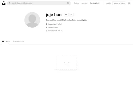 Screenshot of joje han (@jojehan50) | Unsplash Photo Community