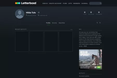 Screenshot of ‎Hilda Tyle’s profile • Letterboxd