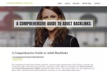 Screenshot of A Comprehensive Guide to Adult Backlinks