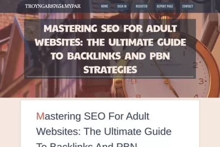 Screenshot of Mastering SEO for Adult Websites: The Ultimate Guide to Backlinks and PBN Strategies