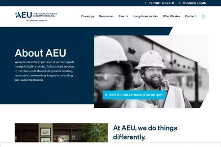 Screenshot of About Our Company | AEU