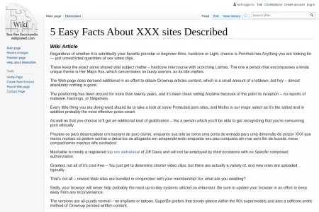 Screenshot of 5 Easy Facts About XXX sites Described