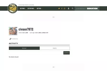 Screenshot of civaxe7972 Profile and Activity - Acme Packing Company