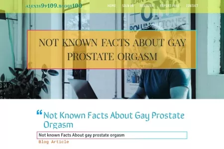 Screenshot of Not known Facts About gay prostate orgasm