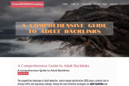 Screenshot of A Comprehensive Guide to Adult Backlinks