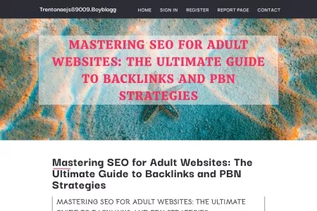 Screenshot of Mastering SEO for Adult Websites: The Ultimate Guide to Backlinks and PBN Strategies