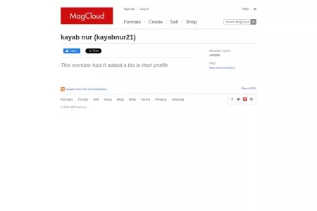 Screenshot of kayab nur | MagCloud