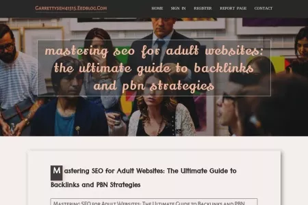 Screenshot of Mastering SEO for Adult Websites: The Ultimate Guide to Backlinks and PBN Strategies