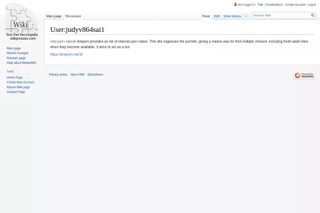 Screenshot of New blog judyv864sai1.wikipresses.com - user