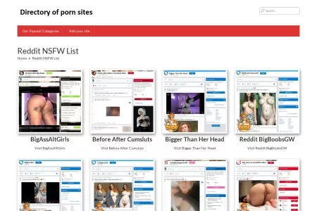 Screenshot of Reddit NSFW List – The Best Porn Sites List