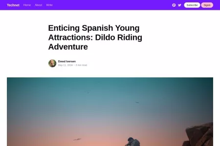 Screenshot of Enticing Spanish Young Attractions: Dildo Riding Adventure