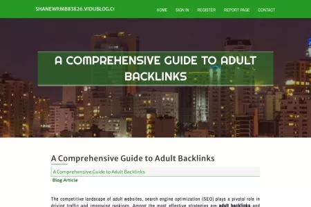 Screenshot of A Comprehensive Guide to Adult Backlinks