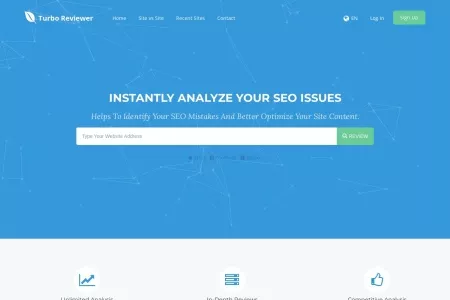 Screenshot of Turbo Website Reviewer