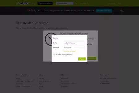 Screenshot of edudip.market | Bitte melden Sie sich an