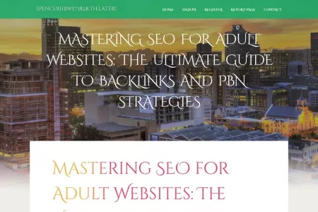 Screenshot of Mastering SEO for Adult Websites: The Ultimate Guide to Backlinks and PBN Strategies