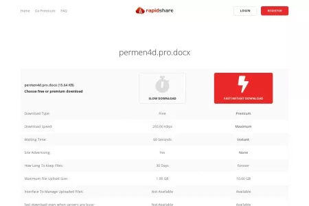 Screenshot of permen4d.pro.docx - Rapidshare