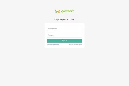 Screenshot of Sign in | Giveffect - Giveffect