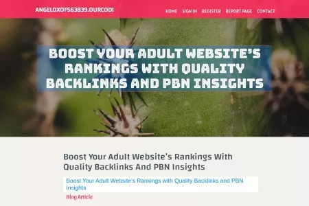 Screenshot of Boost Your Adult Website’s Rankings with Quality Backlinks and PBN Insights