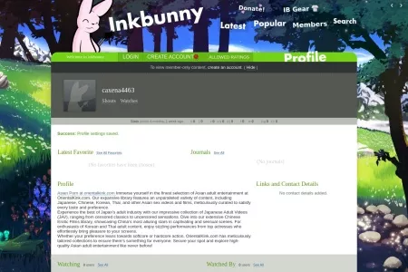 Screenshot of caxena4463 < Profile | Inkbunny, the Furry Art Community