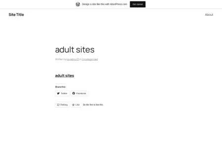 Screenshot of adult sites – Site Title