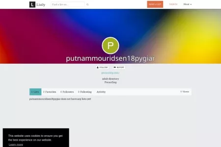 Screenshot of putnammouridsen18pygiar  | List.ly