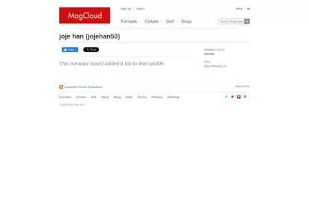 Screenshot of joje han | MagCloud