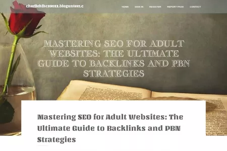 Screenshot of Mastering SEO for Adult Websites: The Ultimate Guide to Backlinks and PBN Strategies