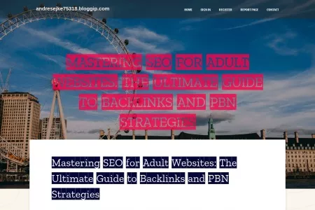 Screenshot of Mastering SEO for Adult Websites: The Ultimate Guide to Backlinks and PBN Strategies