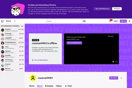 Screenshot of Twitch