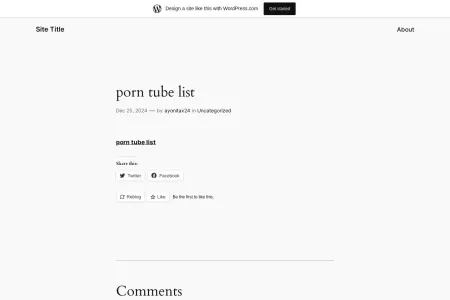 Screenshot of porn tube list – Site Title