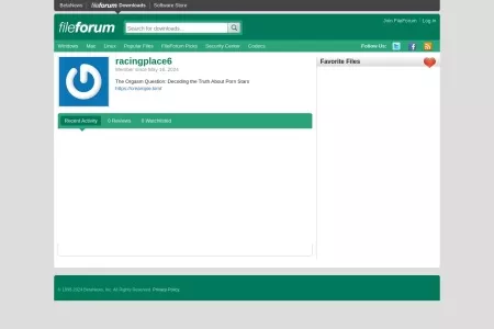 Screenshot of racingplace6's Profile | FileForum
