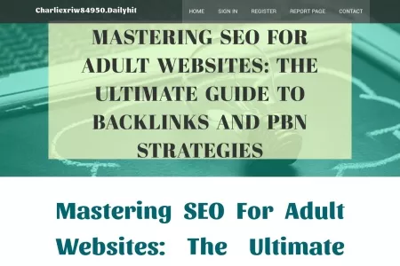 Screenshot of Mastering SEO for Adult Websites: The Ultimate Guide to Backlinks and PBN Strategies