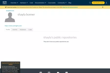 Screenshot of shaylabonner | Mbed