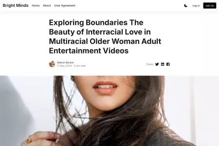 Screenshot of Exploring Boundaries The Beauty of Interracial Love in Multiracial Older Woman Adult Entertainment Videos