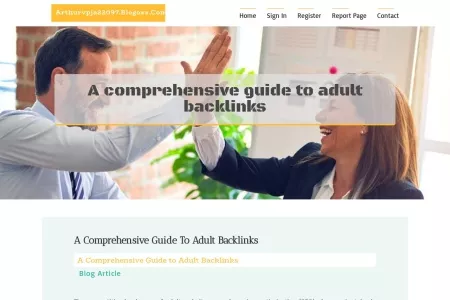 Screenshot of A Comprehensive Guide to Adult Backlinks