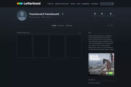 Screenshot of ‎TristaHanah2 TristaHanah2’s profile • Letterboxd