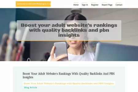 Screenshot of Boost Your Adult Website’s Rankings with Quality Backlinks and PBN Insights