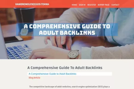 Screenshot of A Comprehensive Guide to Adult Backlinks