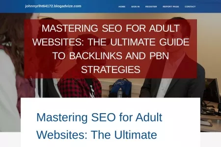 Screenshot of Mastering SEO for Adult Websites: The Ultimate Guide to Backlinks and PBN Strategies