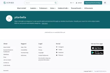 Screenshot of pitarbella (pitarbella) | Scribd